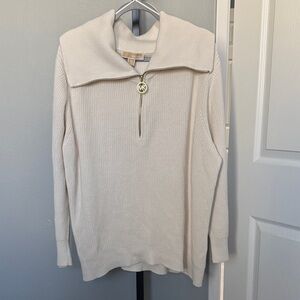 MICHAEL Michael Kors Cream Cowl Neck Sweater